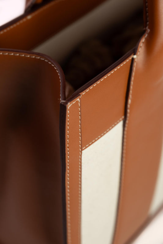 Canva Camel Handbag