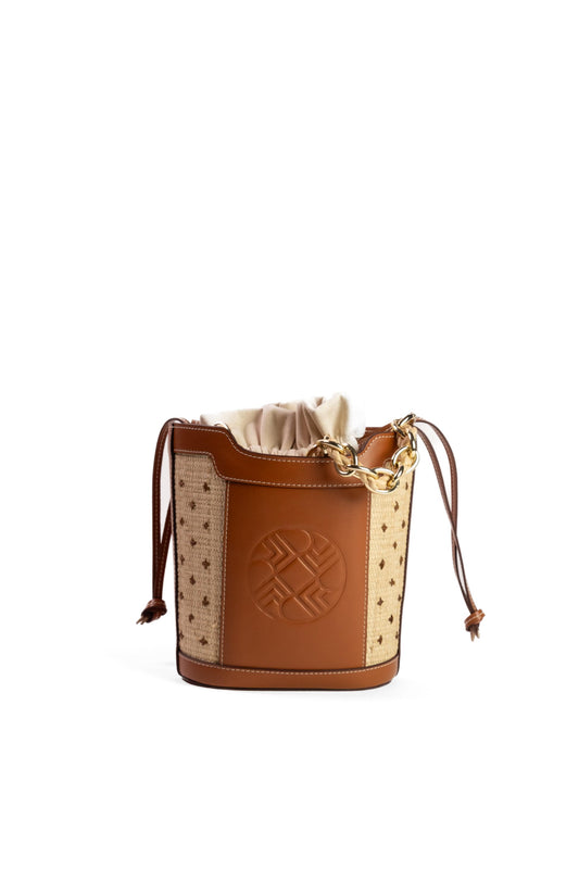 Dina Camel Bucket Bag