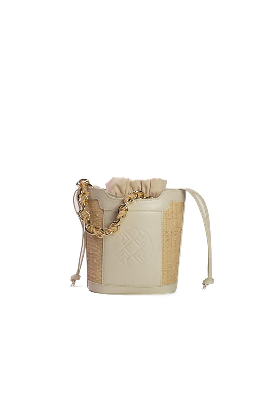 Dina Ivory Bucket Bag